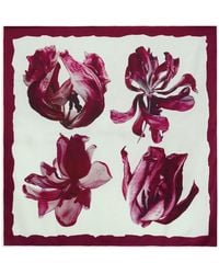 POTAMY - Floral-Print Silk Scarf - Lyst