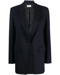 P.A.R.O.S.H. - Single-Breasted Wool-Blend Blazer - Lyst