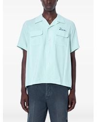 Visvim - Camicia A Maniche Corte Con Collo Ampio - Lyst