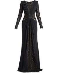 Tadashi Shoji - Lace Long-Sleeves Maxi Dress - Lyst