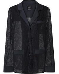 Pinko - Lace-Panelled Jacket - Lyst