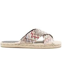Missoni - Criss-Cross Patterned Espadrilles - Lyst