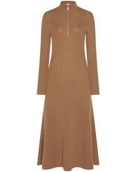 Rosetta Getty - Abito A Coste Con Zip - Lyst