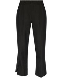 Comme des Garçons - Cropped Flared Wool Trousers - Lyst