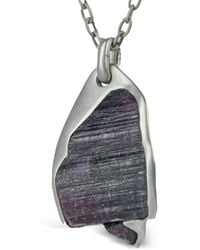 Parts Of 4 - Sterling Zilveren Halos Halsketting Met Toermalijn - Lyst