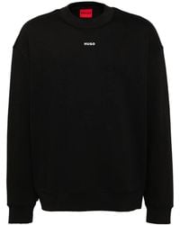 HUGO - Logo Print Sweatshirt - Lyst