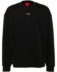 HUGO - Logo Print Sweatshirt - Lyst