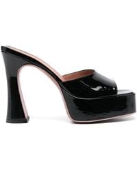 Giuliano Galiano - Charlie 125mm Patent Leather Mules - Lyst