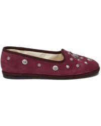 Fortela - Frutate Friulane Studded Suede Loafers - Lyst