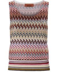 Missoni - Top De Punto En Zigzag - Lyst