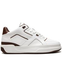 Just Don - Courtside Low "white/burgundy" Sneakers - Lyst