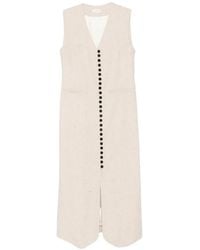By Malene Birger - Asadin Button-Up Sleeveless Midi Dress - Lyst
