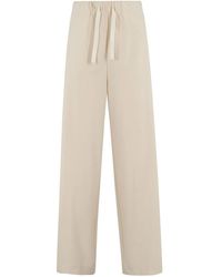Semicouture - Pantalones rectos con pinzas - Lyst