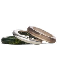 BY PARIAH - Stack Trilogy Agate Rings (Set Of Three) - Lyst