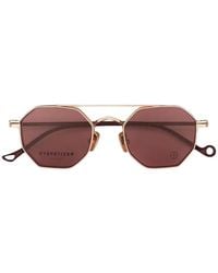 Eyepetizer - Lime Clip-On Geometric-Frame Sunglasses - Lyst
