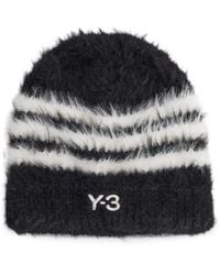 Y-3 - Bonnet À Logo Brodé Et Détail De Rayures - Lyst