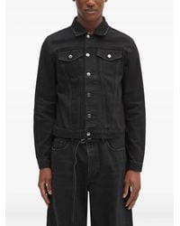 032c - Button-Fastening Denim Jacket - Lyst