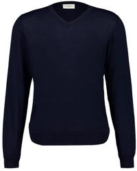 Piacenza Cashmere - V-Neck Long-Sleeve Sweater - Lyst