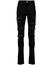 Amiri - Thrasher Crystal-Embellished Jeans - Lyst