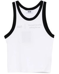 Gcds - Sleeveless Tank Top With Round Neck - Lyst