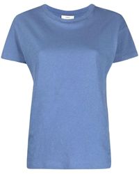 Vince - Cotton-linen Short-sleeve T-shirt - Lyst