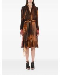 Givenchy - Podium Fire-Print Dress - Lyst