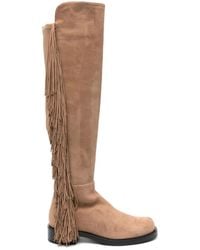 Stuart Weitzman - 5050 Bold Crystal Fringe 40Mm Boots - Lyst