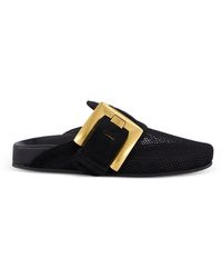 Balmain - Anthem Flat Mules - Lyst