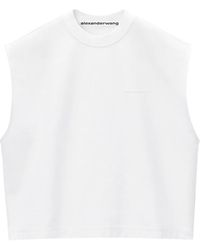 Alexander Wang - Canotta Con Logo Goffrato - Lyst