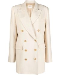 KHAITE - Blazer Met Dubbele Rij Knopen - Lyst