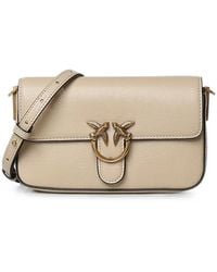 Pinko - Love Birds Leather Cross Body Bag - Lyst
