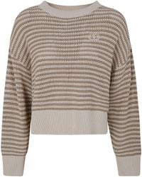 Twinset - Pull Rayé À Patch Logo - Lyst