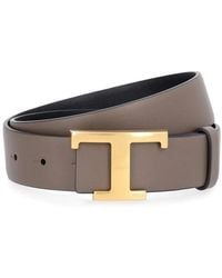 Tod's - T Timeless Reversible Leather Belt - Lyst