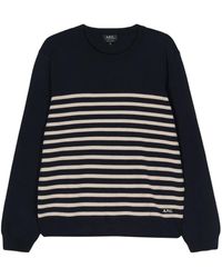 A.P.C. - Matthew Striped Sweater - Lyst