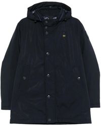 Blauer - Hooded Button-Fastening Jacket - Lyst