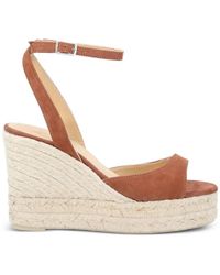 Castañer - Espadrilles Compensées Brook En Daim - Lyst