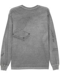 Neighborhood Ls-1 Distorted Logo Long Sleeve T-Shirt in Black for