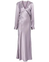 Christopher Esber - Zijden Maxi-Dress Met Gekruist Detail - Lyst