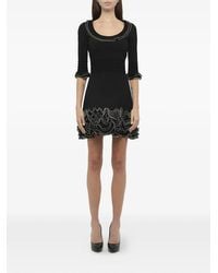 McQueen - Robe Courte À Détails De Volants - Lyst