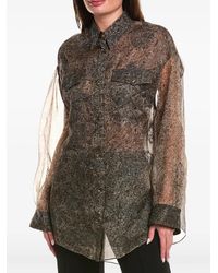 Brunello Cucinelli - Blouse Verfraaid Met Pailletten En Paisley-Print - Lyst