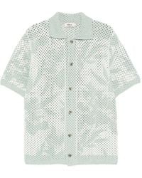 Altea - Floreal-Print Short-Sleeve Shirt - Lyst