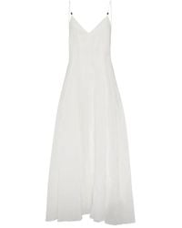 Brunello Cucinelli - Monili Chain-Detail Organza Dress - Lyst