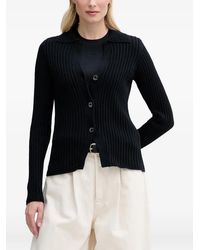 DKNY - Ribgebreide Top - Lyst