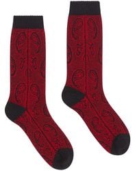Dries Van Noten - Jacquard Wool Socks - Lyst