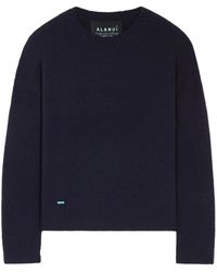 Alanui - Ribbed-Edge Cashmere-Blend Jumper - Lyst