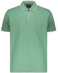 Paul & Shark - Raised-Collar Short-Sleeve Polo Shirt - Lyst