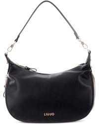 Liu Jo - Curved Zip-Detail Shoulder Bag - Lyst