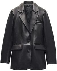 Rag & Bone - Blazer Ash En Cuir - Lyst