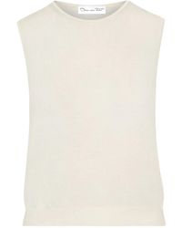Oscar de la Renta - Sleeveless Top - Lyst