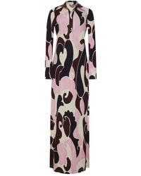 Cara Cara - Abito Con Stampa Astratta - Lyst